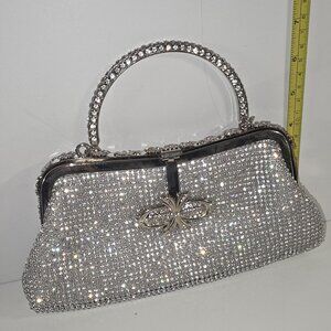 Rhinestone Clutch with handle